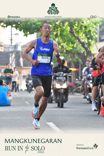 Race photo from Mangkunegaran Run 2024