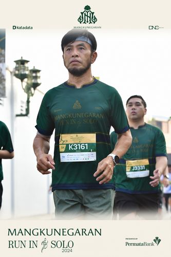 Race photo from Mangkunegaran Run 2024