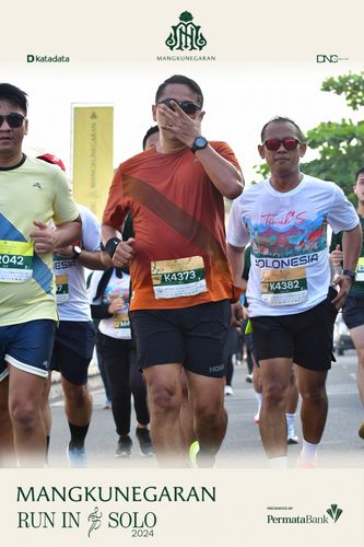 Race photo from Mangkunegaran Run 2024