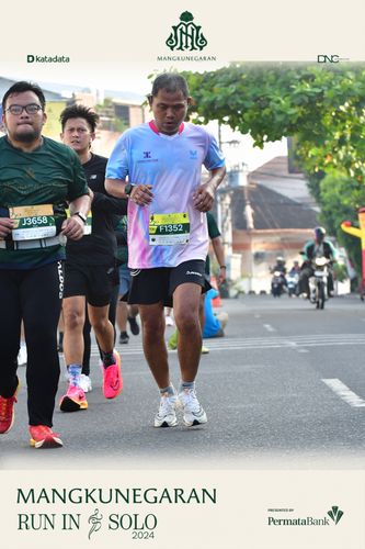 Race photo from Mangkunegaran Run 2024