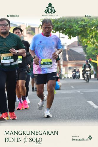 Race photo from Mangkunegaran Run 2024