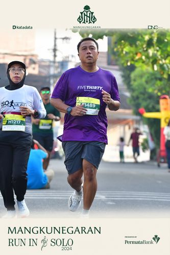 Race photo from Mangkunegaran Run 2024