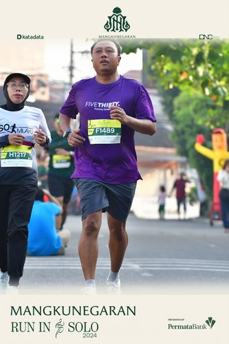 Race photo from Mangkunegaran Run 2024