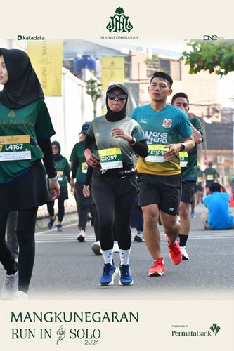 Race photo from Mangkunegaran Run 2024