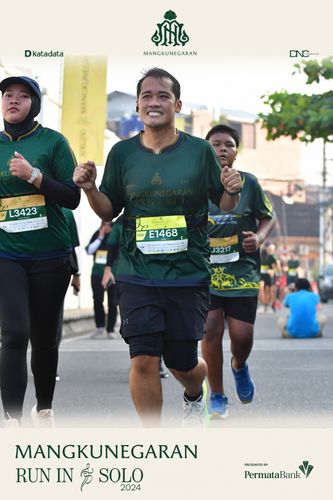 Race photo from Mangkunegaran Run 2024