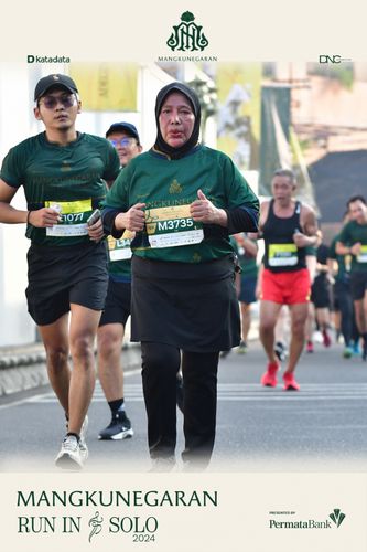 Race photo from Mangkunegaran Run 2024