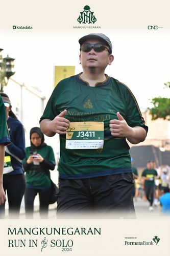 Race photo from Mangkunegaran Run 2024
