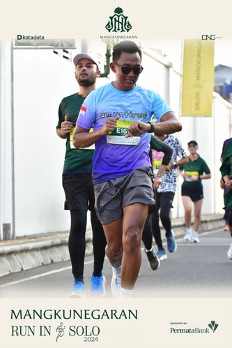 Race photo from Mangkunegaran Run 2024