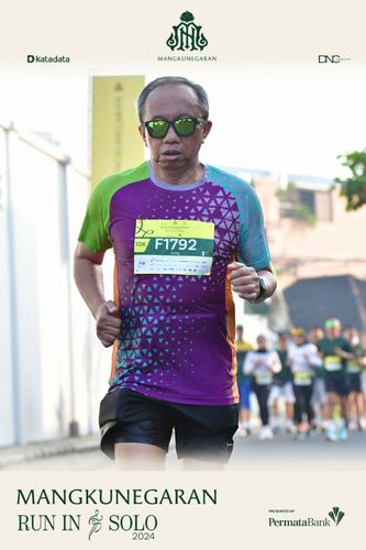 Race photo from Mangkunegaran Run 2024