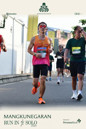 Race photo from Mangkunegaran Run 2024