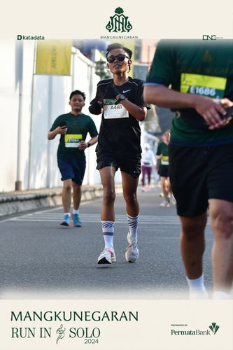 Race photo from Mangkunegaran Run 2024
