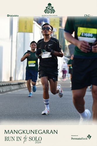 Race photo from Mangkunegaran Run 2024