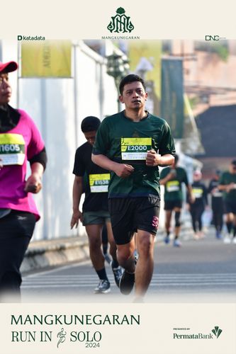 Race photo from Mangkunegaran Run 2024