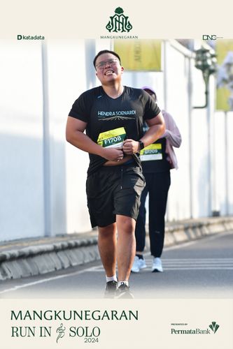 Race photo from Mangkunegaran Run 2024