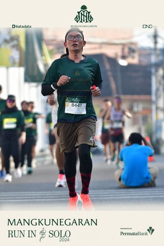 Race photo from Mangkunegaran Run 2024