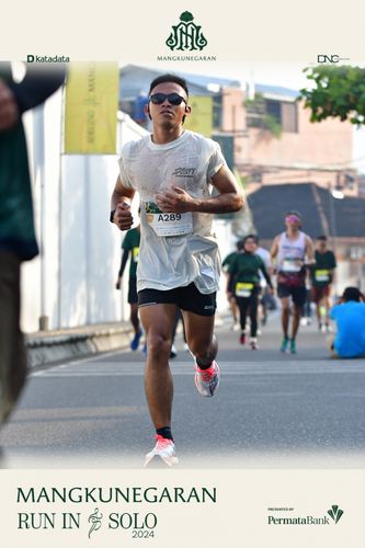 Race photo from Mangkunegaran Run 2024