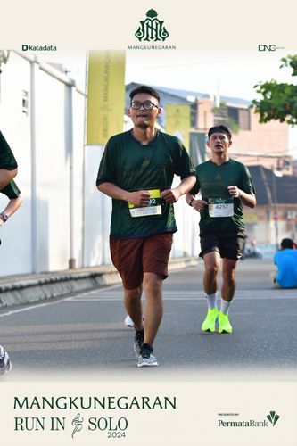 Race photo from Mangkunegaran Run 2024