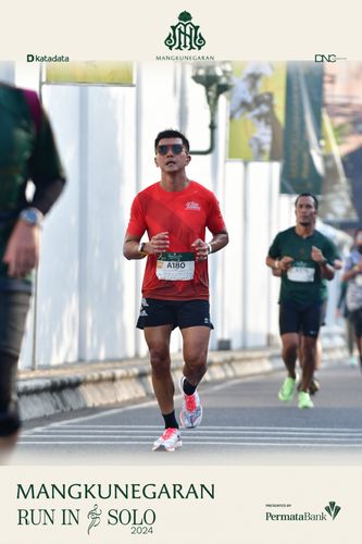 Race photo from Mangkunegaran Run 2024