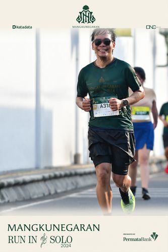 Race photo from Mangkunegaran Run 2024