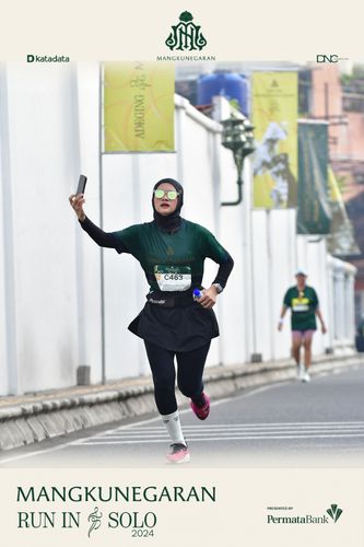 Race photo from Mangkunegaran Run 2024
