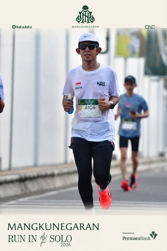 Race photo from Mangkunegaran Run 2024