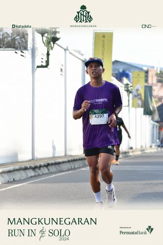 Race photo from Mangkunegaran Run 2024