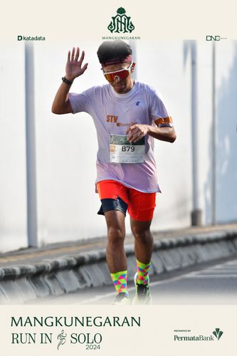 Race photo from Mangkunegaran Run 2024