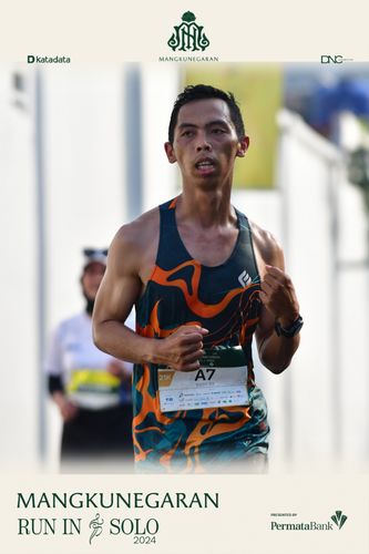 Race photo from Mangkunegaran Run 2024