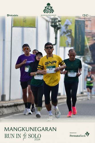 Race photo from Mangkunegaran Run 2024