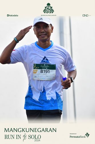 Race photo from Mangkunegaran Run 2024