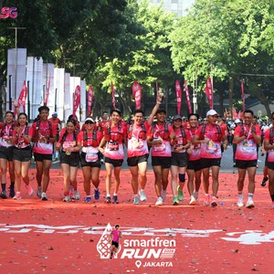 Race photo from SMARTFREN RUN 2026