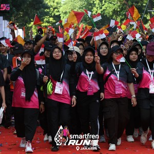 Race photo from SMARTFREN RUN 2026