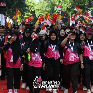 Race photo from SMARTFREN RUN 2026