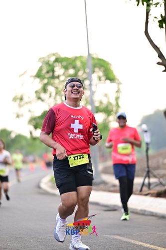 Race photo from CISANGKAN KBP CITY RUN 2025