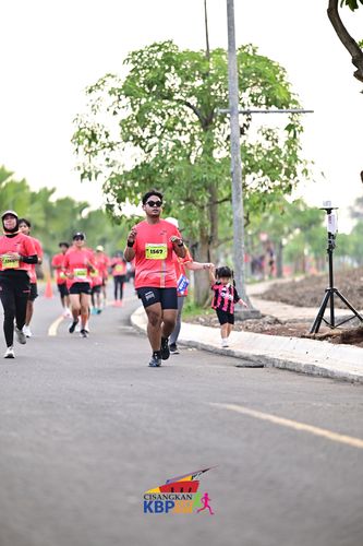 Race photo from CISANGKAN KBP CITY RUN 2025