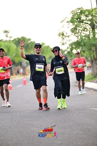 Race photo from CISANGKAN KBP CITY RUN 2025