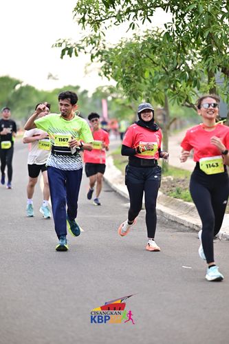 Race photo from CISANGKAN KBP CITY RUN 2025