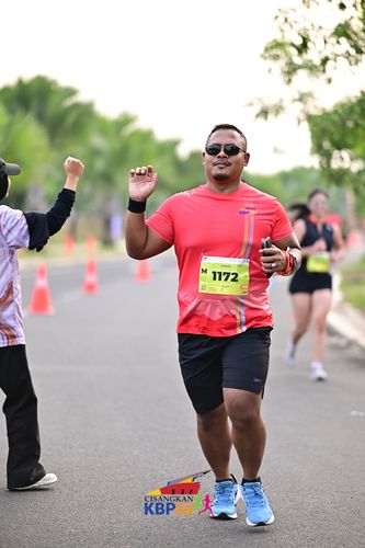 Race photo from CISANGKAN KBP CITY RUN 2025