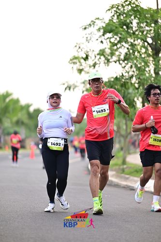 Race photo from CISANGKAN KBP CITY RUN 2025