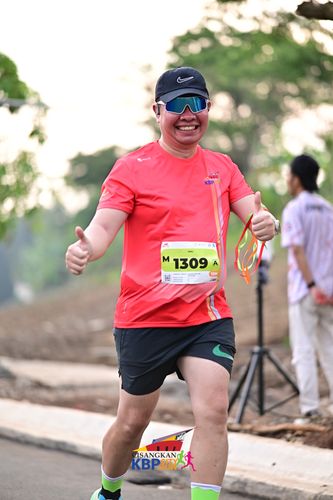 Race photo from CISANGKAN KBP CITY RUN 2025