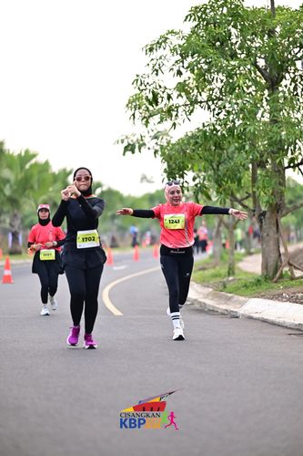 Race photo from CISANGKAN KBP CITY RUN 2025