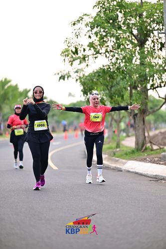 Race photo from CISANGKAN KBP CITY RUN 2025