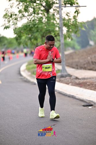 Race photo from CISANGKAN KBP CITY RUN 2025