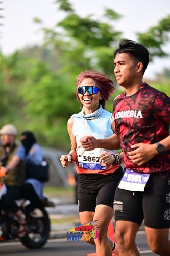 Race photo from CISANGKAN KBP CITY RUN 2025