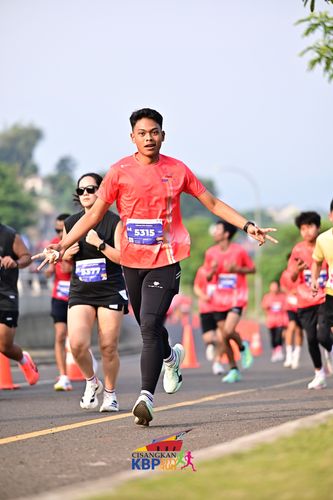 Race photo from CISANGKAN KBP CITY RUN 2025