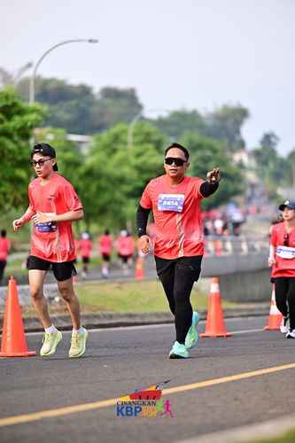 Race photo from CISANGKAN KBP CITY RUN 2025