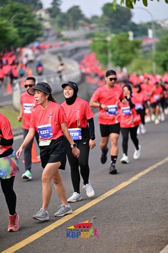 Race photo from CISANGKAN KBP CITY RUN 2025