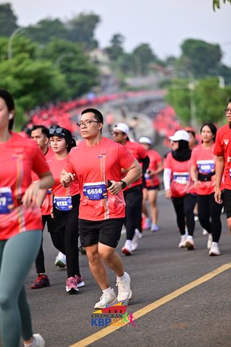 Race photo from CISANGKAN KBP CITY RUN 2025