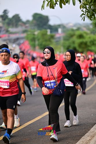 Race photo from CISANGKAN KBP CITY RUN 2025