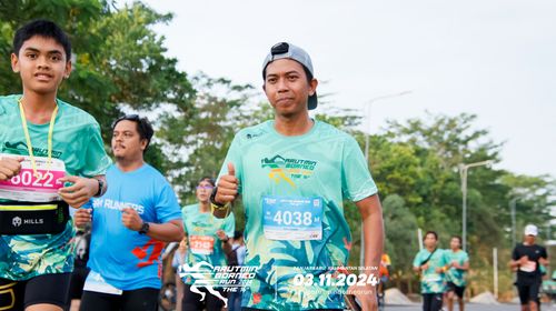 Race photo from Arutmin Borneo Run 2024